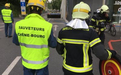 Exercice pompiers – sauveteurs / repas sauveteurs Juin 2018