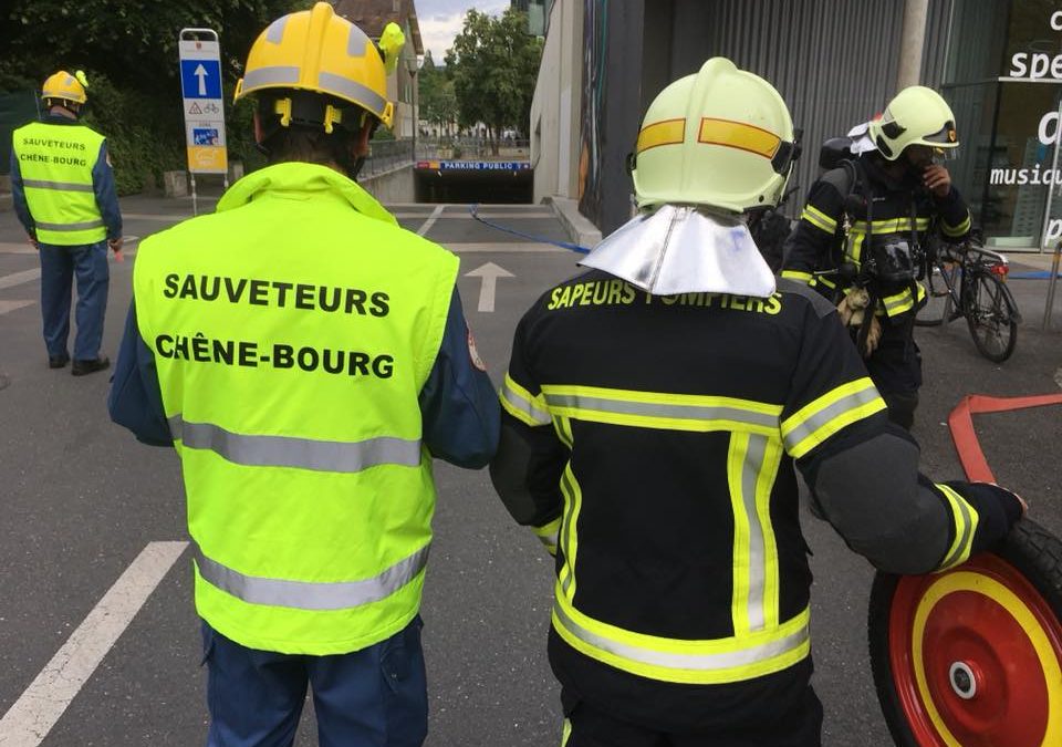 Exercice pompiers – sauveteurs / repas sauveteurs Juin 2018
