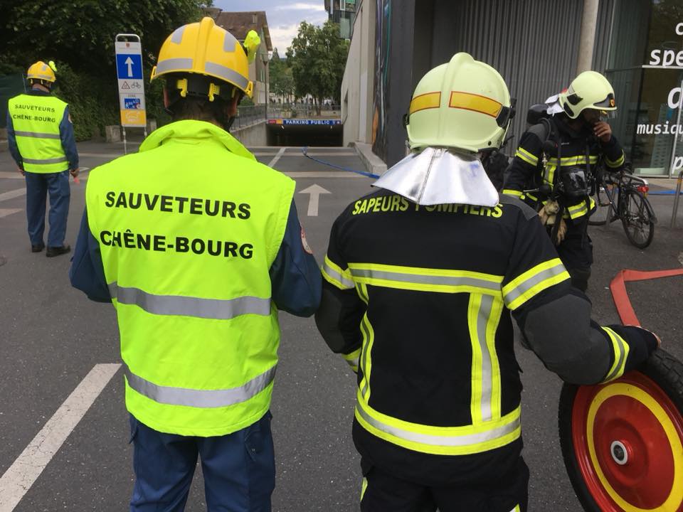 Exercice pompiers – sauveteurs / repas sauveteurs Juin 2018