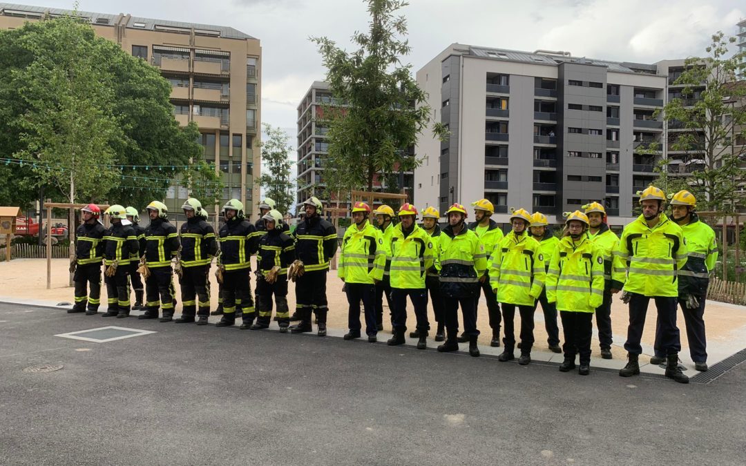 Exercice pompiers – sauveteurs  23-5-2024