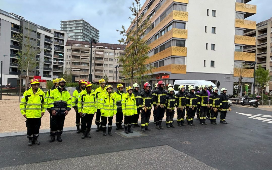 Exercice avec la compagnie des pompiers CP 22 23-04-25